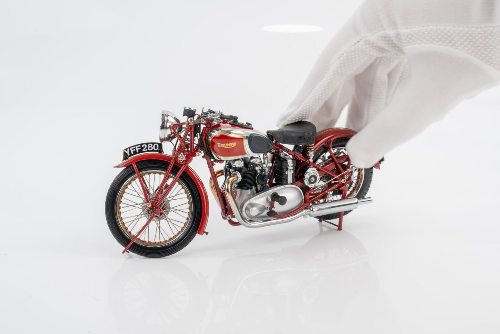 Minichamps - 1:12 Triumph Speed Twin (1939) Red - Diecast Model