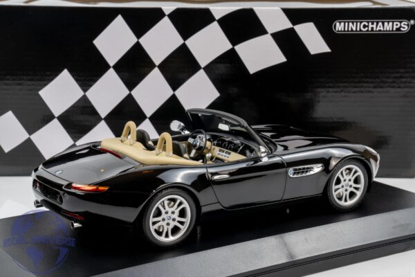 Minichamps - 1:18 BMW Z8 Roadster 2000 Black - Limited Edition Diecast Model 8 Minichamps - 1:18 BMW Z8 Roadster 2000 Black - Limited Edition Diecast Model