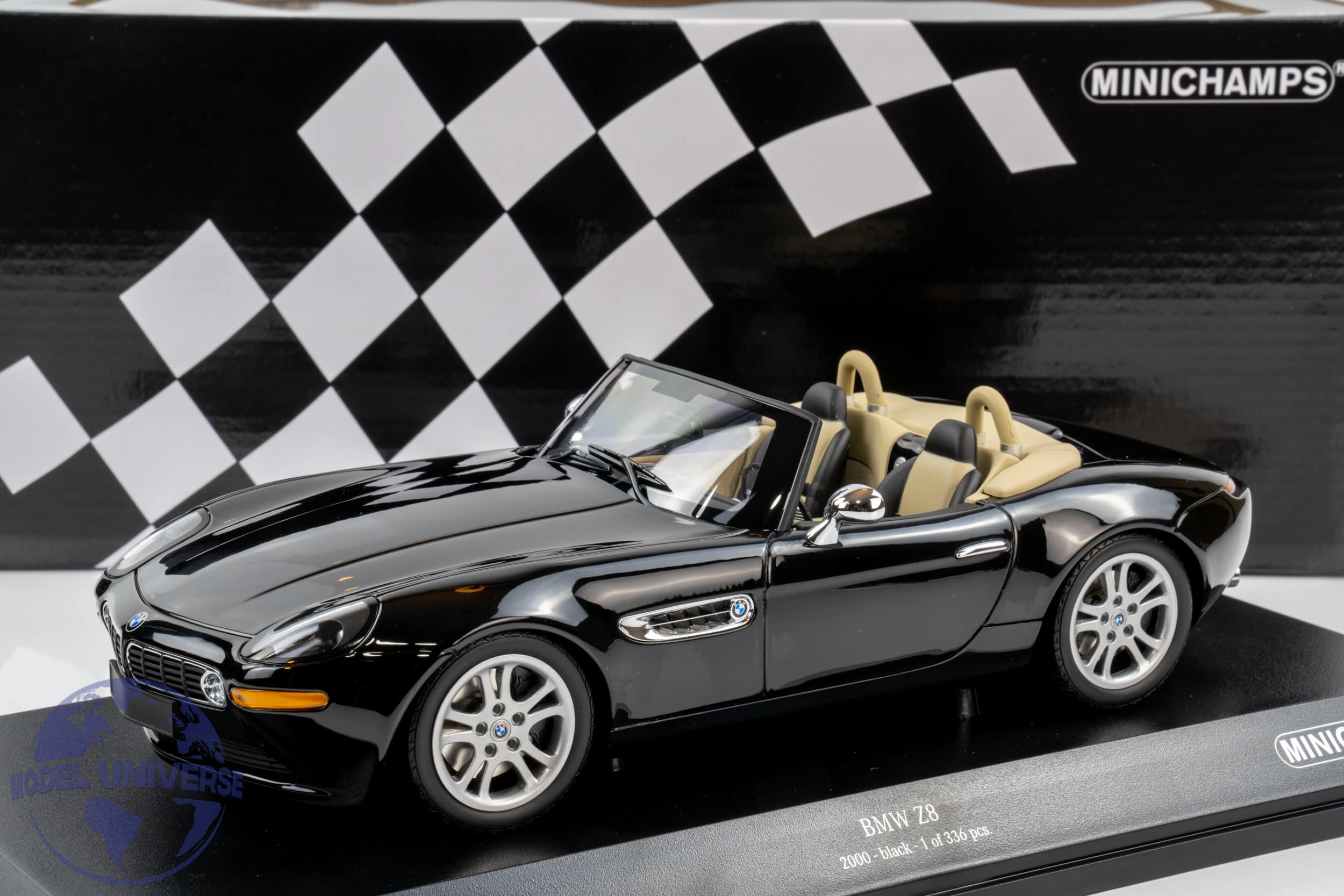  Z8 ミニカー MINI GT 1/64 (ダイキャスト製) BMW Z8 「ワールド・イズ・ノット