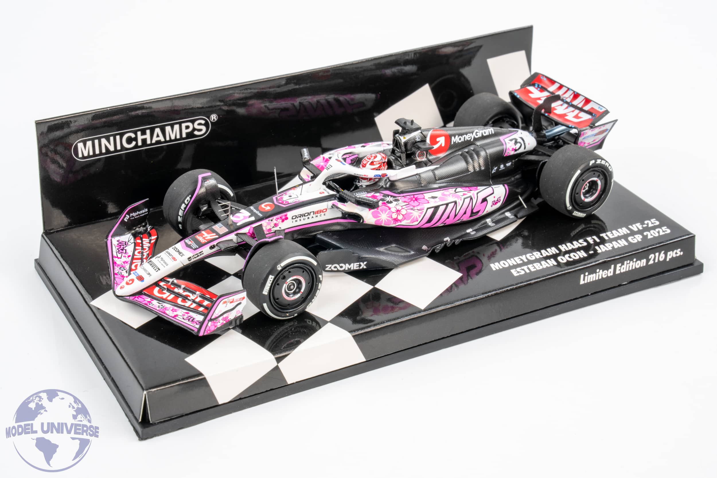 Minichamps - 1:43 Haas F1 VF-25 No.31 Esteban Ocon Chinese GP 2025 - Limited Edition Resin Model