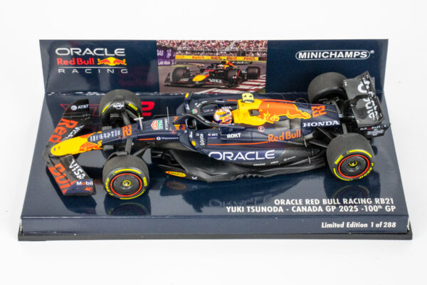 Minichamps 1:43 Red Bull RB21 No.22 Yuki Tsunoda Canadian GP 2025 (417251022) Limited Edition Resin Model 9 Minichamps 1:43 Red Bull RB21 No.22 Yuki Tsunoda Canadian GP 2025 (417251022) Limited Edition Resin Model