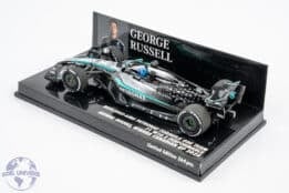 Minichamps - 1:43 Mercedes-AMG Petronas F1 W16 No.63 George Russell Winner Canadian GP 2025 - Limited Edition Resin Model