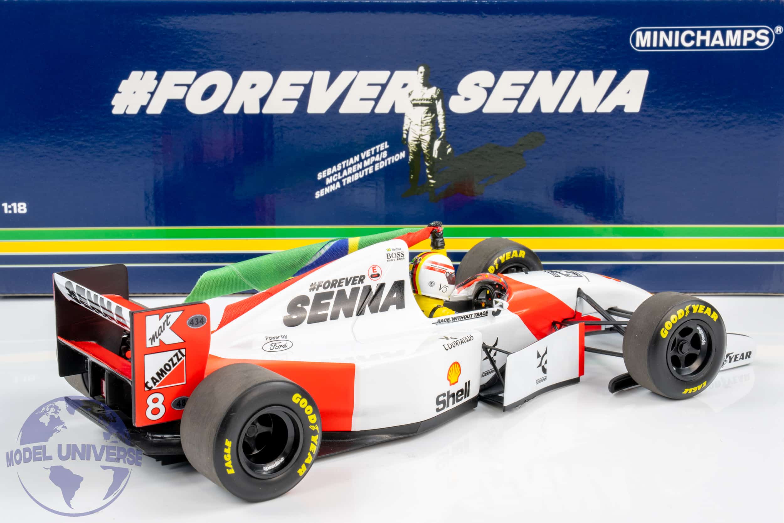 Minichamps - 1:18 McLaren Ford MP4/8 Sebastian Vettel - Ayrton