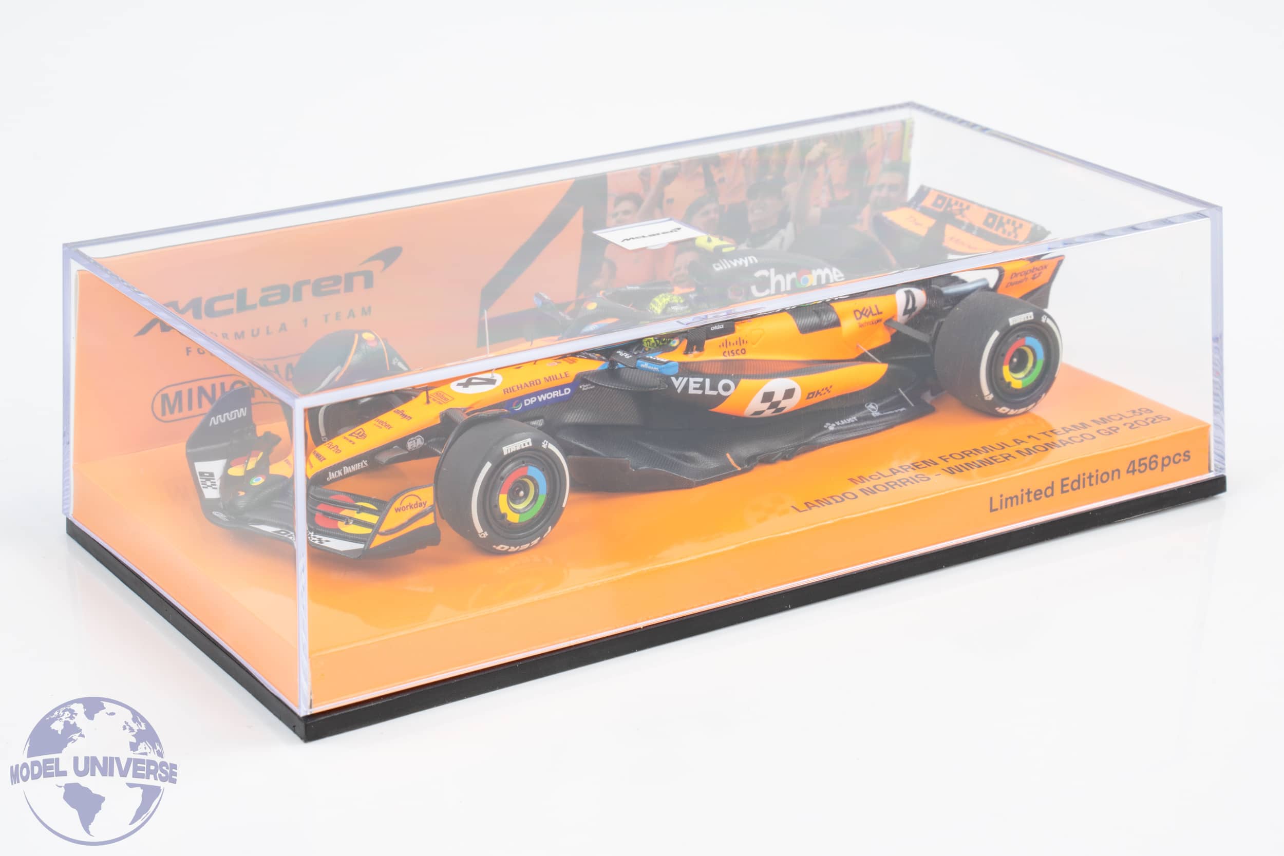 Minichamps - 1:43 Mclaren F1 MCL39 No.4 Lando Norris Winner Monaco