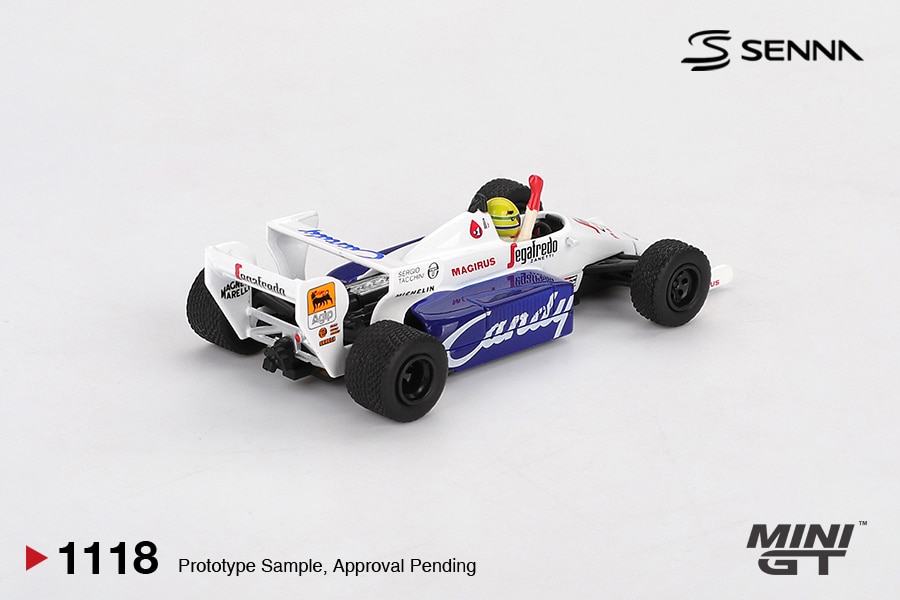 Mini GT - 1:64 Toleman TG184 No.19 Ayrton Senna 2nd Place Monaco GP 1984 (MGT01118-L) Diecast Model 2 Mini GT - 1:64 Toleman TG184 No.19 Ayrton Senna 2nd Place Monaco GP 1984 (MGT01118-L) Diecast Model - Image 2