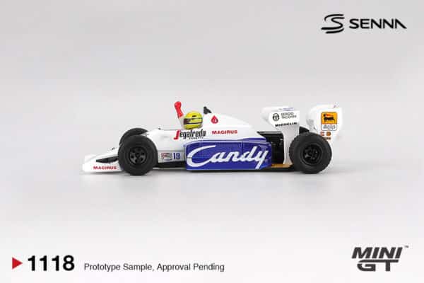 Mini GT - 1:64 Toleman TG184 No.19 Ayrton Senna 2nd Place Monaco GP 1984 (MGT01118-L) Diecast Model 5 Mini GT - 1:64 Toleman TG184 No.19 Ayrton Senna 2nd Place Monaco GP 1984 (MGT01118-L) Diecast Model