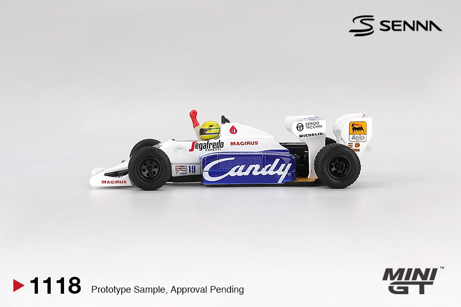 Mini GT - 1:64 Toleman TG184 No.19 Ayrton Senna 2nd Place Monaco GP 1984 (MGT01118-L) Diecast Model 3 Mini GT - 1:64 Toleman TG184 No.19 Ayrton Senna 2nd Place Monaco GP 1984 (MGT01118-L) Diecast Model - Image 3