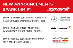 Spark 1:64 F1 Specials 2025 Announced