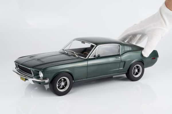 Norev 1:12 Ford Mustang Fastback Satin Green Metallic 1968 from "Bullitt" (122702) Diecast Model 9 Norev 1:12 Ford Mustang Fastback Satin Green Metallic 1968 from "Bullitt" (122702) Diecast Model