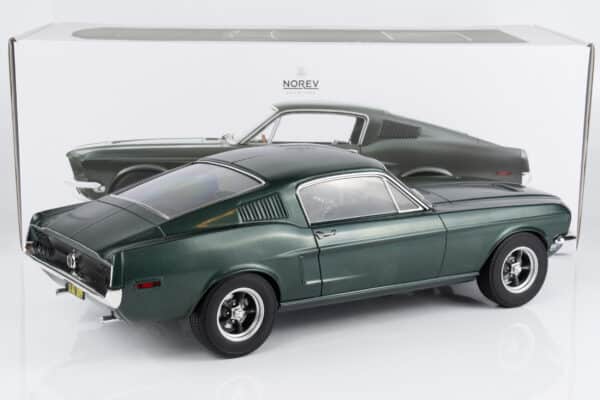 Norev 1:12 Ford Mustang Fastback Satin Green Metallic 1968 from "Bullitt" (122702) Diecast Model 8 Norev 1:12 Ford Mustang Fastback Satin Green Metallic 1968 from "Bullitt" (122702) Diecast Model