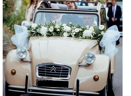 Norev - 1:18 1986 Citroen 2CV Wedding Edtion - Beige - Diecast Model Car