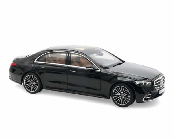 Norev 1:18 Mercedes-Benz S-Class AMG-Line Obsidian Black Metallic 2021 (NV183808) Diecast Model