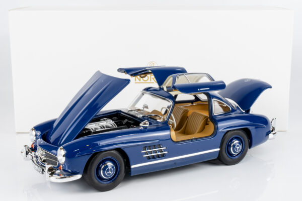 Norev 1:18 Mercedes-Benz 300 SL Gullwing Blue 1954 (183852) Diecast Model