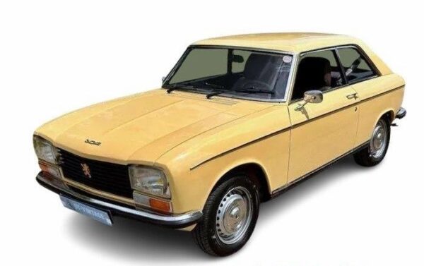 Norev - 1:18 1974 Peugeot 304 Coupe S - Corn Yellow - Diecast Model Car