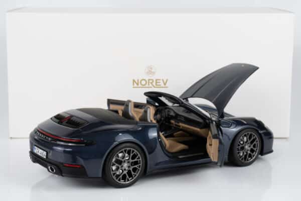 Norev 1:18 Porsche 911 Carrera Cabriolet Yachting Blue Metallic 2025 (187180) Diecast Model 10 Norev 1:18 Porsche 911 Carrera Cabriolet Yachting Blue Metallic 2025 (187180) Diecast Model