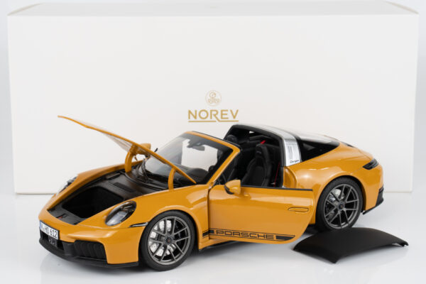 Norev 1:18 Porsche 911 (992) Targa 4 GTS 2024 Bahama Yellow (187190) Diecast Model