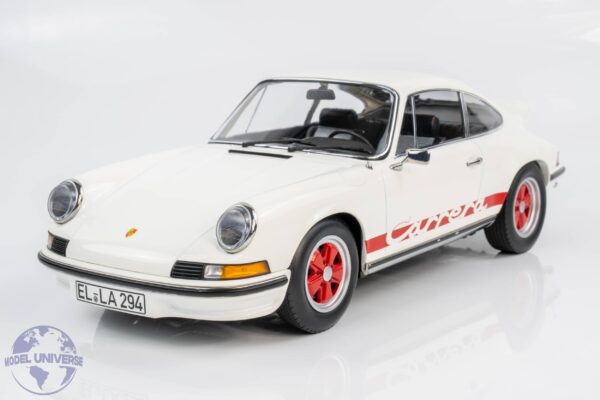 Norev - 1:12 Porsche 911 Carrera RS 2.7 1973 Grand Prix White & Red - Diecast Model 14 Norev - 1:12 Porsche 911 Carrera RS 2.7 1973 Grand Prix White & Red - Diecast Model