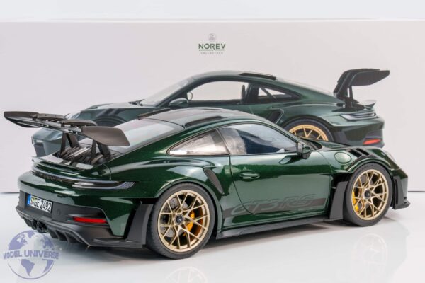 Norev - 1:12 Porsche 911 GT3 RS Jet Green Metallic and Black 2022 - Limited Edition Diecast Model 7 Norev - 1:12 Porsche 911 GT3 RS Jet Green Metallic and Black 2022 - Limited Edition Diecast Model