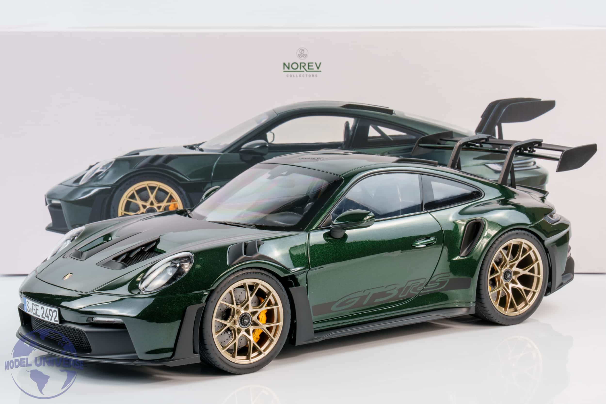 Norev - 1:12 Porsche 911 GT3 RS Jet Green Metallic and Black 2022 - Limited Edition Diecast Model
