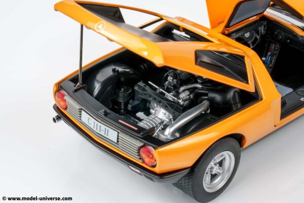 Norev - 1:18 Mercedes-Benz C111 / II 1970 Autumn Orange Metallic - Diecast Model 18 Norev - 1:18 Mercedes-Benz C111 / II 1970 Autumn Orange Metallic - Diecast Model