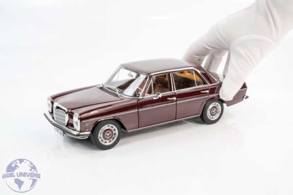 Norev - 1:18 Mercedes-Benz 200/8 Dark Reddish Brown 1968 (W115) - Diecast Model 15 Norev - 1:18 Mercedes-Benz 200/8 Dark Reddish Brown 1968 (W115) - Diecast Model