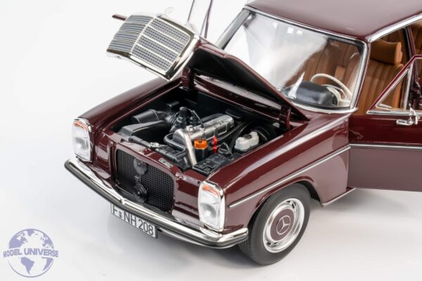 Norev - 1:18 Mercedes-Benz 200/8 Dark Reddish Brown 1968 (W115) - Diecast Model 17 Norev - 1:18 Mercedes-Benz 200/8 Dark Reddish Brown 1968 (W115) - Diecast Model