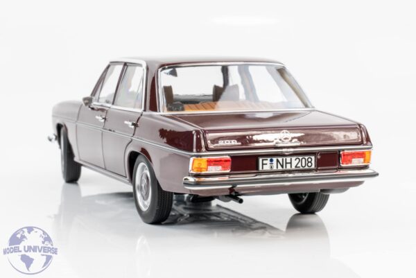 Norev - 1:18 Mercedes-Benz 200/8 Dark Reddish Brown 1968 (W115) - Diecast Model 20 Norev - 1:18 Mercedes-Benz 200/8 Dark Reddish Brown 1968 (W115) - Diecast Model