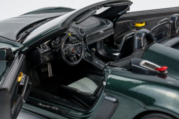 Norev - 1:18 Porsche 718 Spyder RS 2023 Forest Green with Weissach Package - Diecast Model 17 Norev - 1:18 Porsche 718 Spyder RS 2023 Forest Green with Weissach Package - Diecast Model