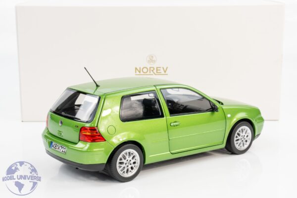 Norev - 1:18 Volkswagen VW Golf IV GTI Cosmic Green Metallic 1998 - Diecast Model 14 Norev - 1:18 Volkswagen VW Golf IV GTI Cosmic Green Metallic 1998 - Diecast Model