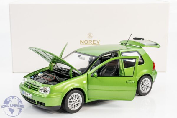 Norev - 1:18 Volkswagen VW Golf IV GTI Cosmic Green Metallic 1998 - Diecast Model 12 Norev - 1:18 Volkswagen VW Golf IV GTI Cosmic Green Metallic 1998 - Diecast Model