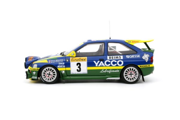 otto mobile - 1:18 ford escort rs cosworth blue #3 p.bernardini rallye monte carlo 1996