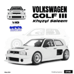 Otto Mobile - 1:18 Volkswagen Golf III Khyzyl Saleem White 2024 - Limited Edition Resin Model