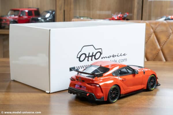 Otto Mobile - 1:18 Toyota Supra GT4 100 Edition Plasma Orange 2023 - Limited Edition Resin Model