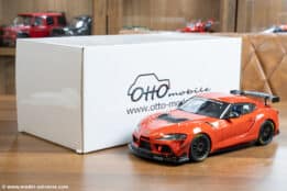 Otto Mobile - 1:18 Toyota Supra GT4 100 Edition Plasma Orange 2023 - Limited Edition Resin Model