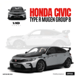 Otto Mobile - 1:18 Honda Civic Type R Mugen Group B Matt Silver 2024 - Limited Edition Resin Model