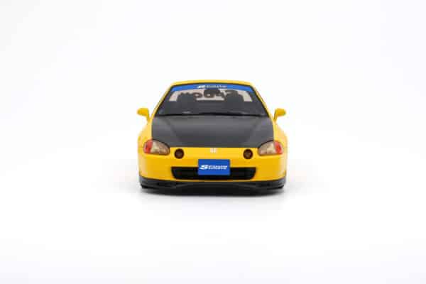 1:18 Honda Civic Del Sol Spoon Phoenix Yellow 1996 - Limited Edition Resin Model - Otto Mobile - Image 3