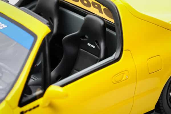 1:18 Honda Civic Del Sol Spoon Phoenix Yellow 1996 - Limited Edition Resin Model - Otto Mobile - Image 6
