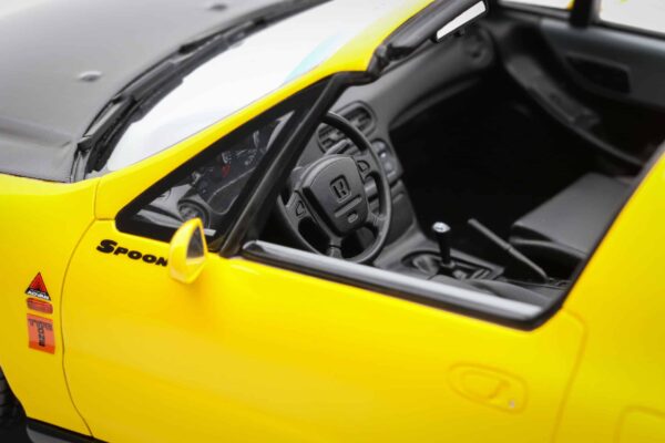 1:18 Honda Civic Del Sol Spoon Phoenix Yellow 1996 - Limited Edition Resin Model - Otto Mobile 12 1:18 Honda Civic Del Sol Spoon Phoenix Yellow 1996 - Limited Edition Resin Model - Otto Mobile