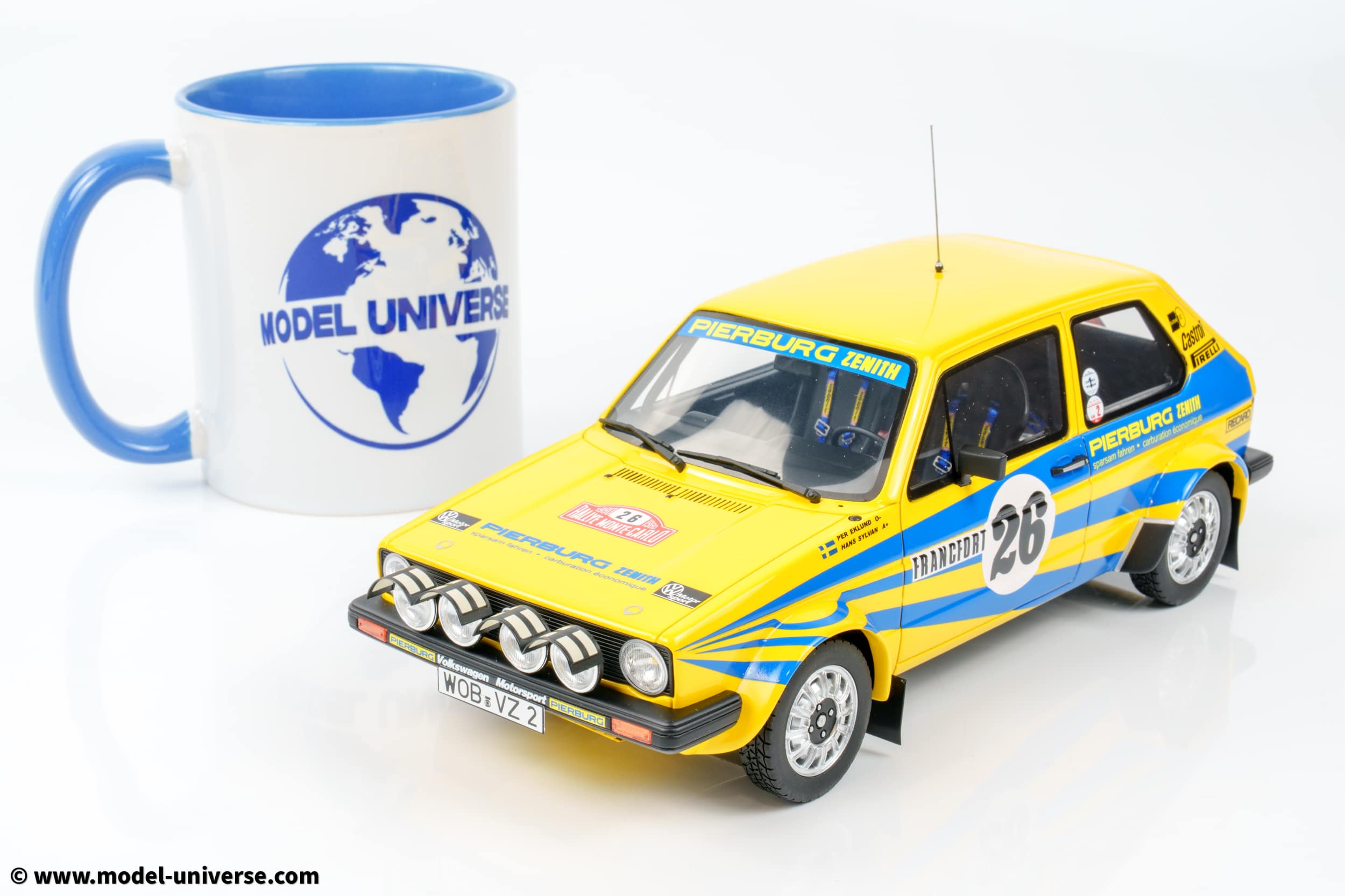 Otto - 1:18 Volkswagen Golf GTI Mk1 GR.2 Per Eklund Monte Carlo Rally 1980 - Limited Edition Resin Model 4 Otto - 1:18 Volkswagen Golf GTI Mk1 GR.2 Per Eklund Monte Carlo Rally 1980 - Limited Edition Resin Model