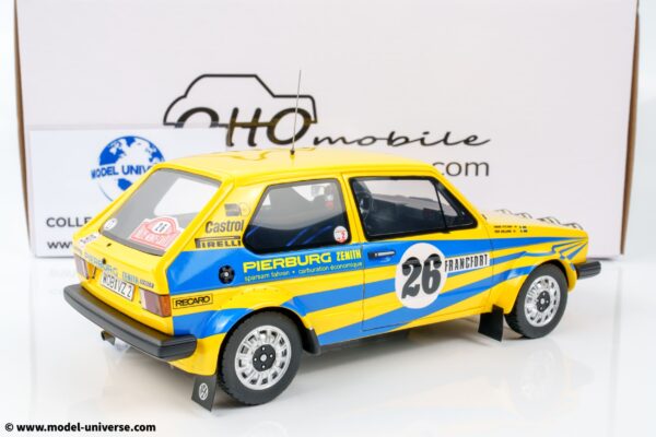 Otto - 1:18 Volkswagen Golf GTI Mk1 GR.2 Per Eklund Monte Carlo Rally 1980 - Limited Edition Resin Model