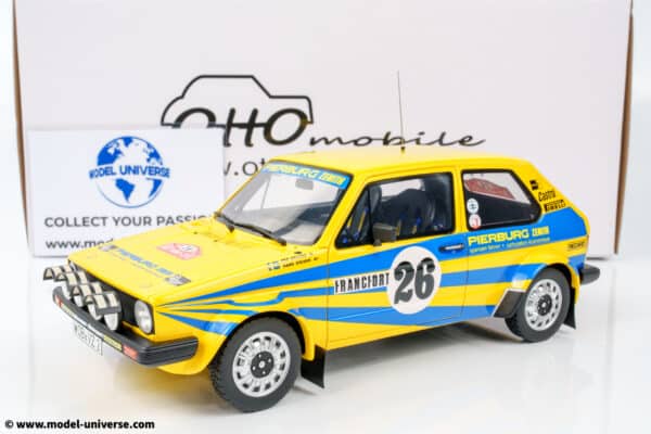 Otto - 1:18 Volkswagen Golf GTI Mk1 GR.2 Per Eklund Monte Carlo Rally 1980 - Limited Edition Resin Model