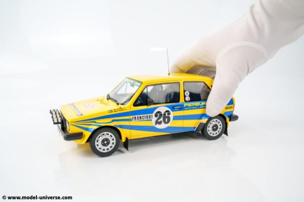 Otto - 1:18 Volkswagen Golf GTI Mk1 GR.2 Per Eklund Monte Carlo Rally 1980 - Limited Edition Resin Model 10 Otto - 1:18 Volkswagen Golf GTI Mk1 GR.2 Per Eklund Monte Carlo Rally 1980 - Limited Edition Resin Model