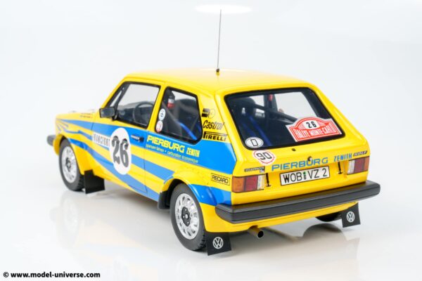 Otto - 1:18 Volkswagen Golf GTI Mk1 GR.2 Per Eklund Monte Carlo Rally 1980 - Limited Edition Resin Model 13 Otto - 1:18 Volkswagen Golf GTI Mk1 GR.2 Per Eklund Monte Carlo Rally 1980 - Limited Edition Resin Model