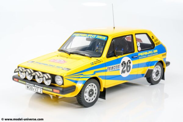Otto - 1:18 Volkswagen Golf GTI Mk1 GR.2 Per Eklund Monte Carlo Rally 1980 - Limited Edition Resin Model 12 Otto - 1:18 Volkswagen Golf GTI Mk1 GR.2 Per Eklund Monte Carlo Rally 1980 - Limited Edition Resin Model