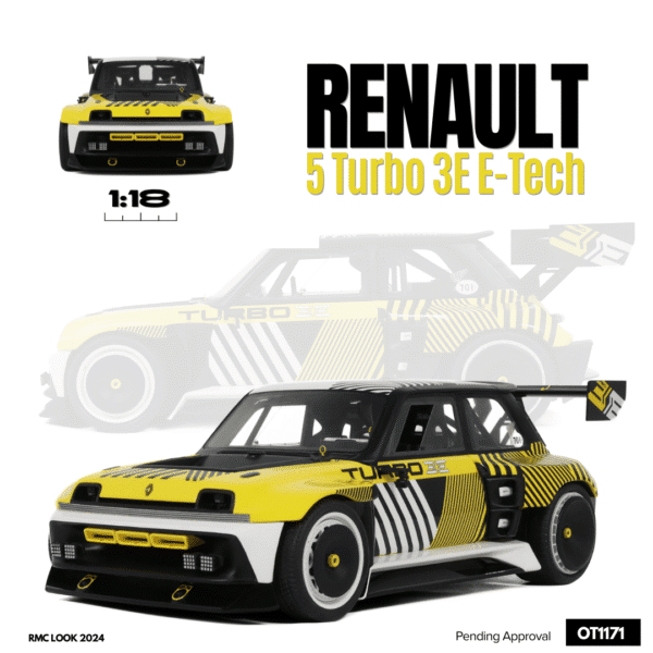 Otto Mobile - 1:18 Renault 5 Turbo 3E E-Tech RMC Look 2024 - Limited Edition Resin Model