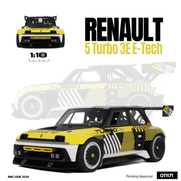 Otto Mobile - 1:18 Renault 5 Turbo 3E E-Tech RMC Look 2024 - Limited Edition Resin Model