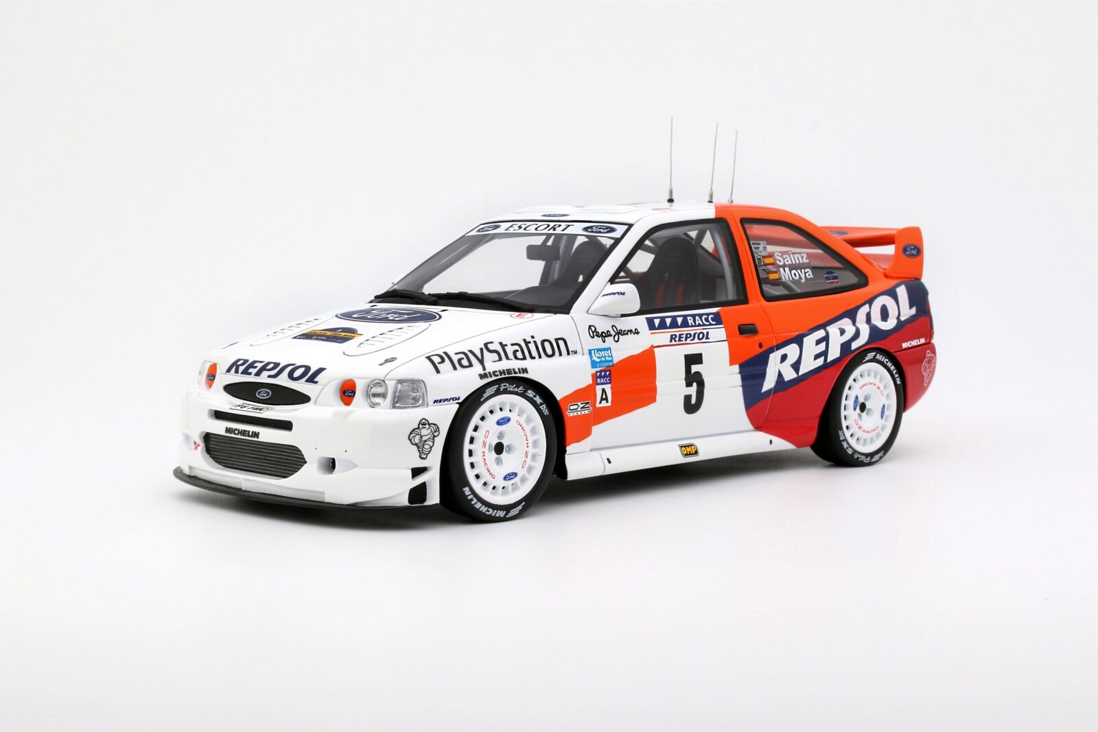 Pre Order the Otto Mobile 1:18 Ford Escort WRC Raced by Carlos Sainz at the 1997 Catalonia Rally! 1 Otto Mobile 1:18 Ford Escort WRC Carlos Sainz Catalonia Rally 1997 (OT1179) Limited Edition Resin Model