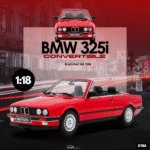 Otto Mobile - 1:18 BMW 325i Convertible Bright Red 1986 - Limited Edition Resin Model