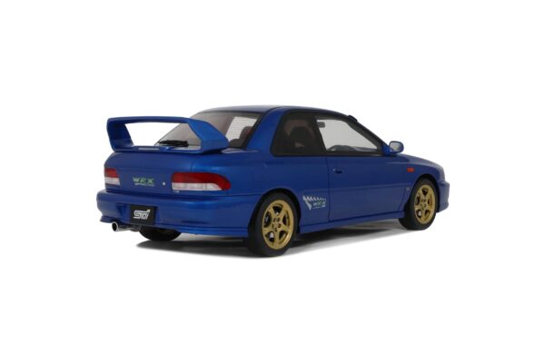 Diecast Model Shop - Model Universe 50 Alternative view of Otto Mobile 1:18 Subaru Impreza WRX Type R STI Ver.V Limited Sonic Blue 1999 (OT1249) Limited Edition Resin Model