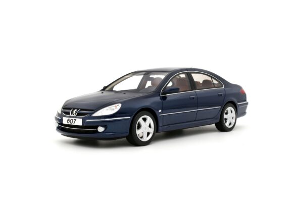 Otto Mobile 1:18 Peugeot 607 3.0 V6 Phase 2 Montebello Blue 2008 (OT485) Limited Edition Resin Model